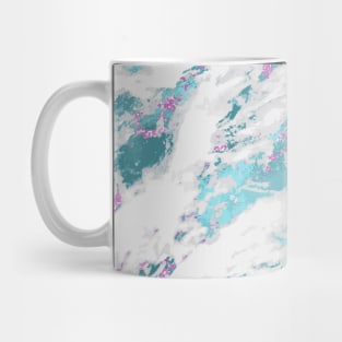 Marble Pattern Aesthetic Purple Blue Teal Mug